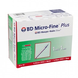Strzykawki insulinowe BD Micro-Fine Plus 1ml U-40 30G x 8mm 10szt. #2