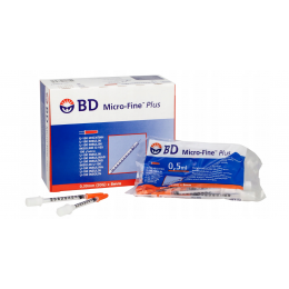 BD Micro-Fine strzykawki insulinowe U-100, 0,5 ml G30 x 8mm. 10szt. #1